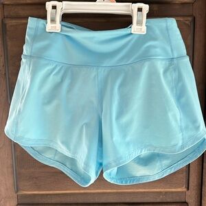 lululemon shorts. Light Blue. Size 2
